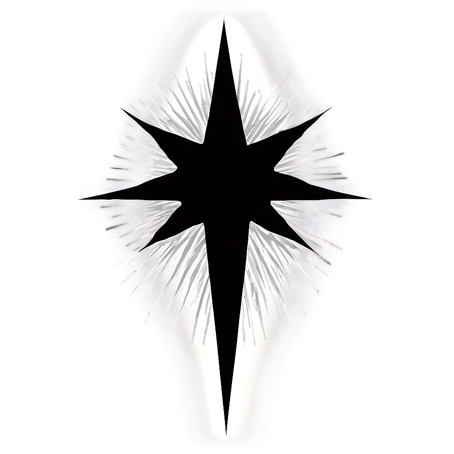 Star Tattoo Outline Png 06262024 PNG image