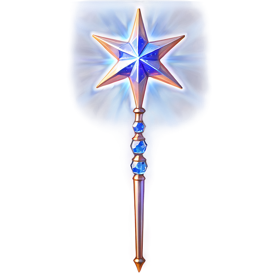 Star Wand With Crystals Png Sjk68 PNG image