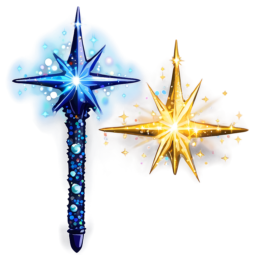 Star Wand With Sparkles Png Xwt62 PNG image