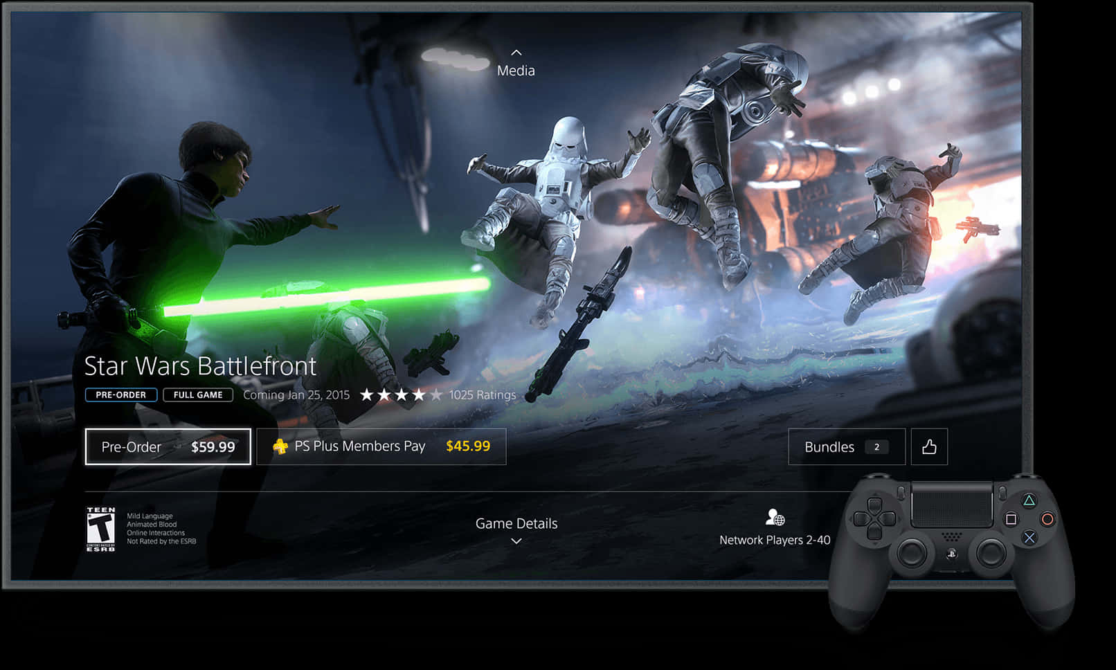 Star Wars Battlefront Game Advertisement PNG image