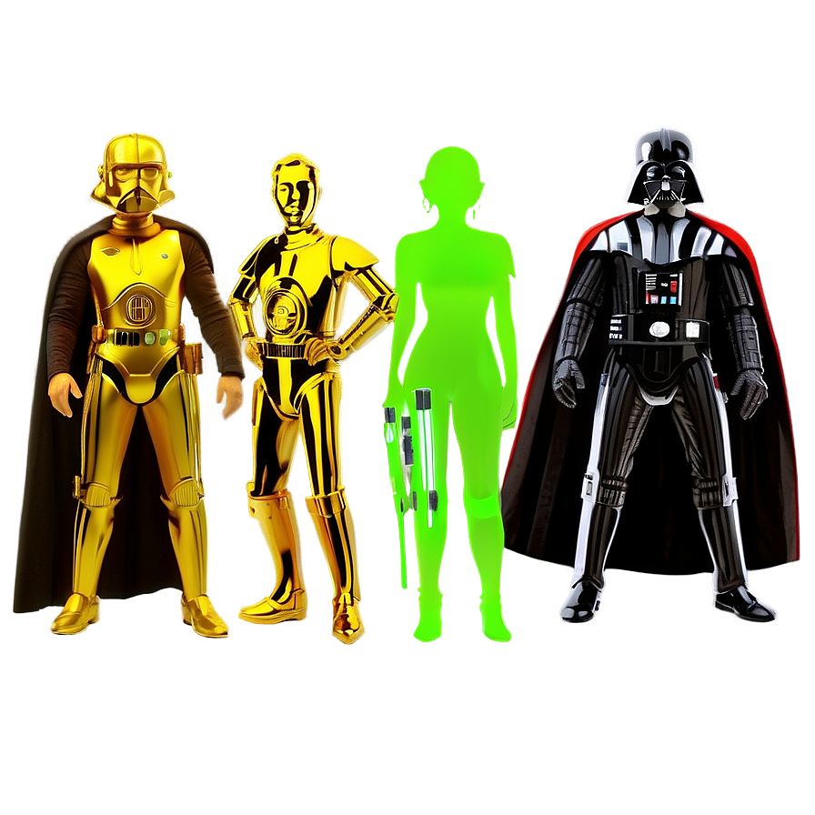 Star Wars Character Silhouettes Png Ldj52 PNG image