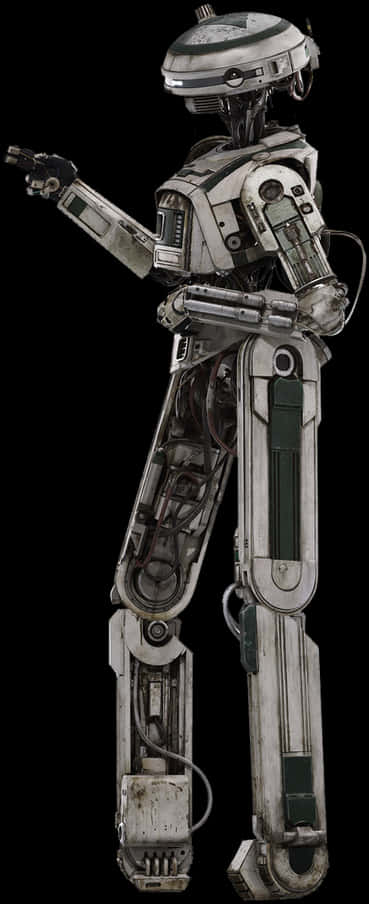 Star Wars Droid L337 Full Body Portrait PNG image