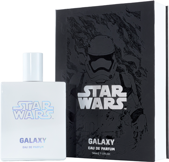 Star Wars Galaxy Perfume Packaging PNG image