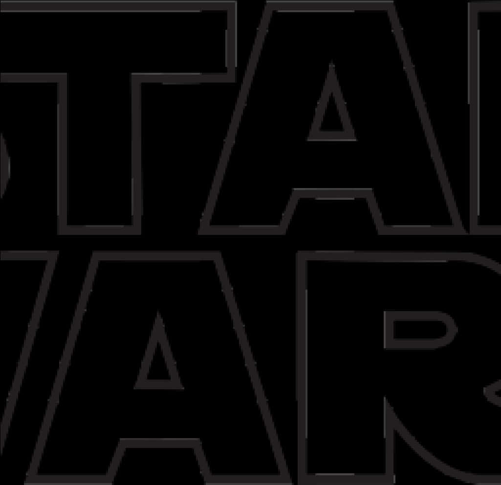 Star Wars Logo Blackand White PNG image