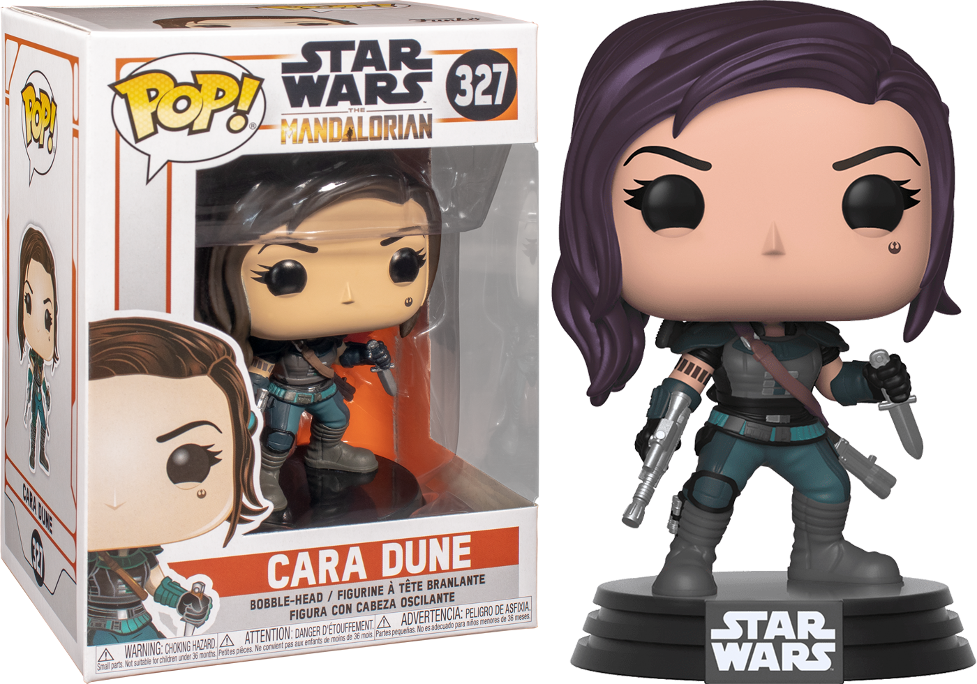 Star Wars Mandalorian Cara Dune Funko Pop PNG image