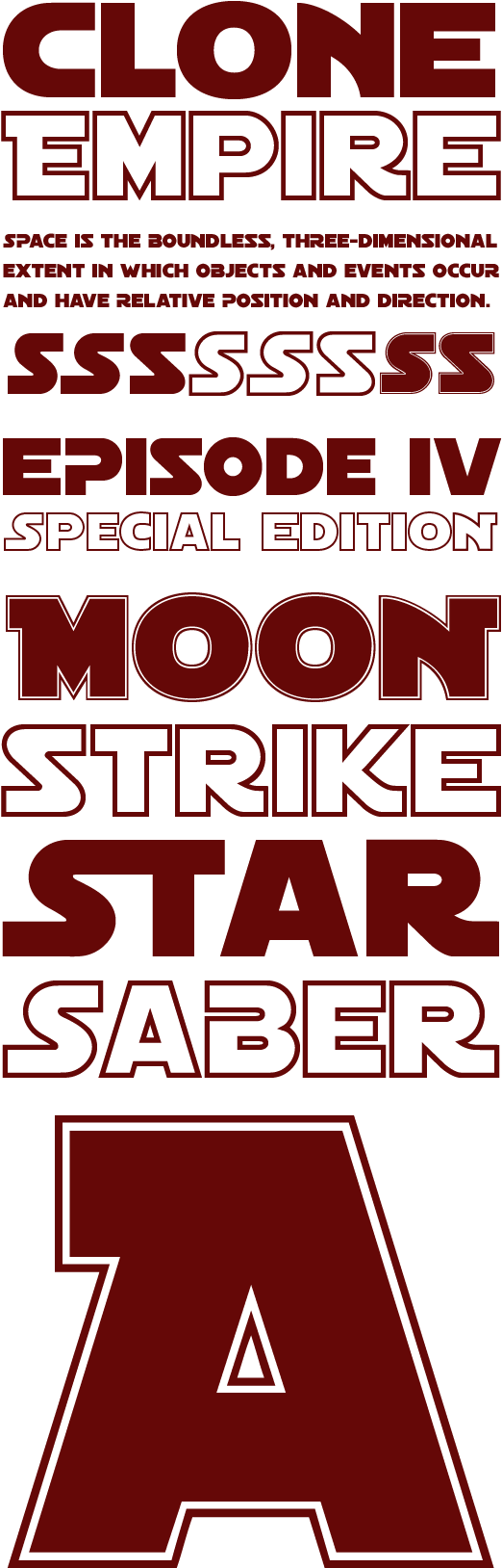 Star Wars Style Font Design PNG image