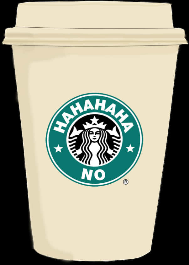 Starbucks Cup With Modified Logo PNG image