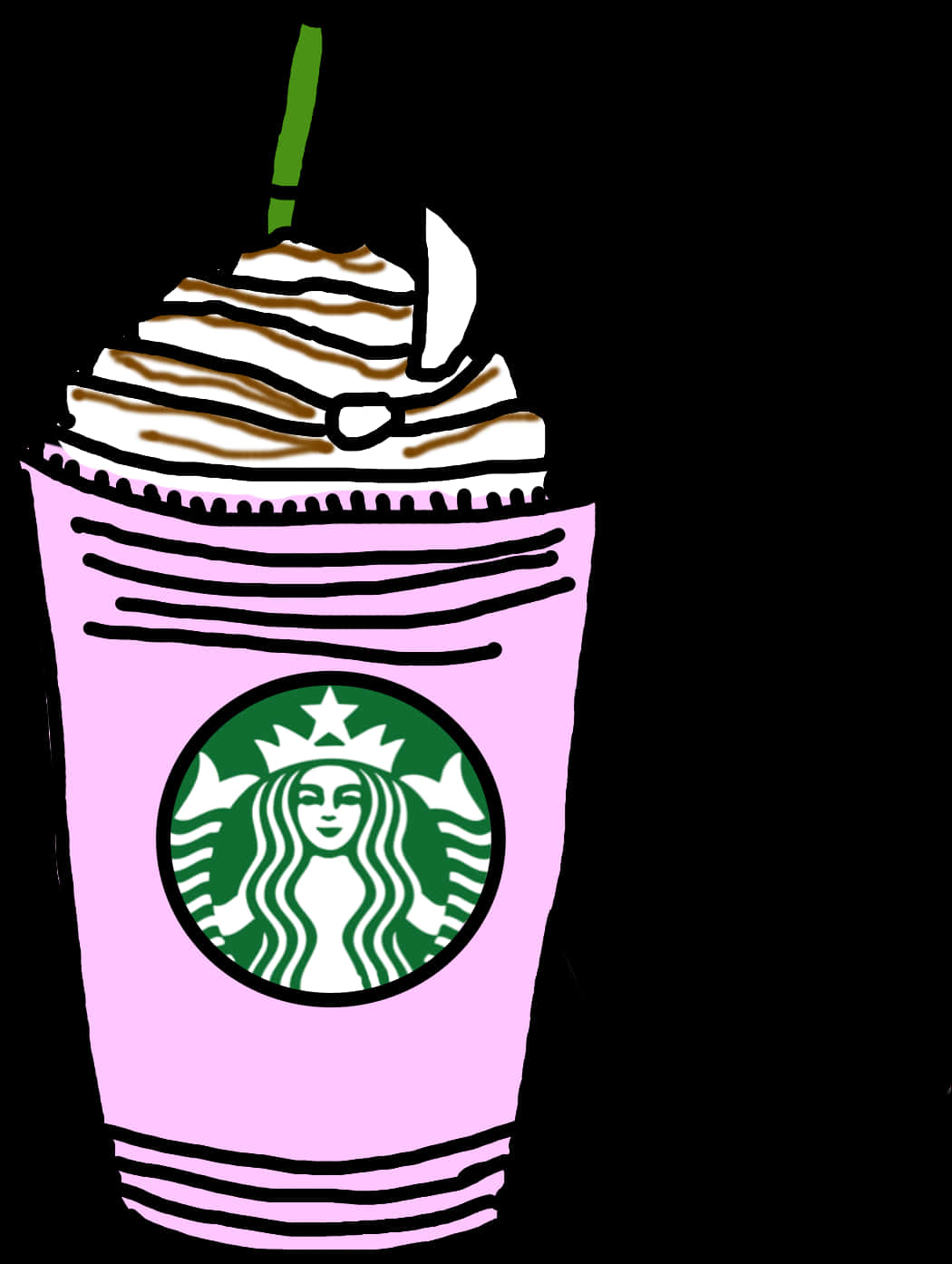 Starbucks Frappuccino Illustration PNG image