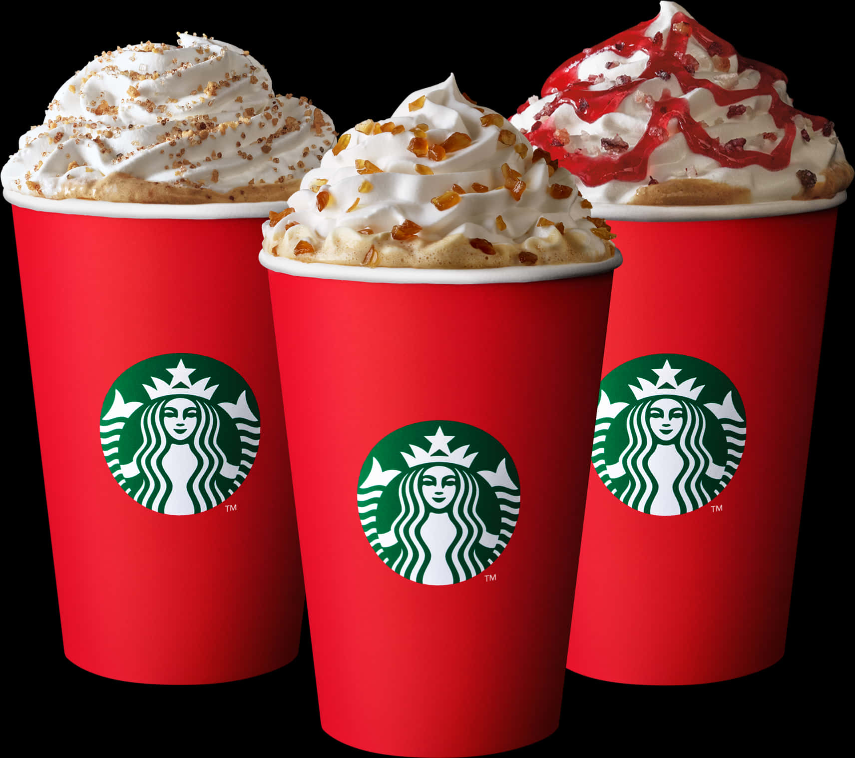 Starbucks Holiday Drinks Collection PNG image