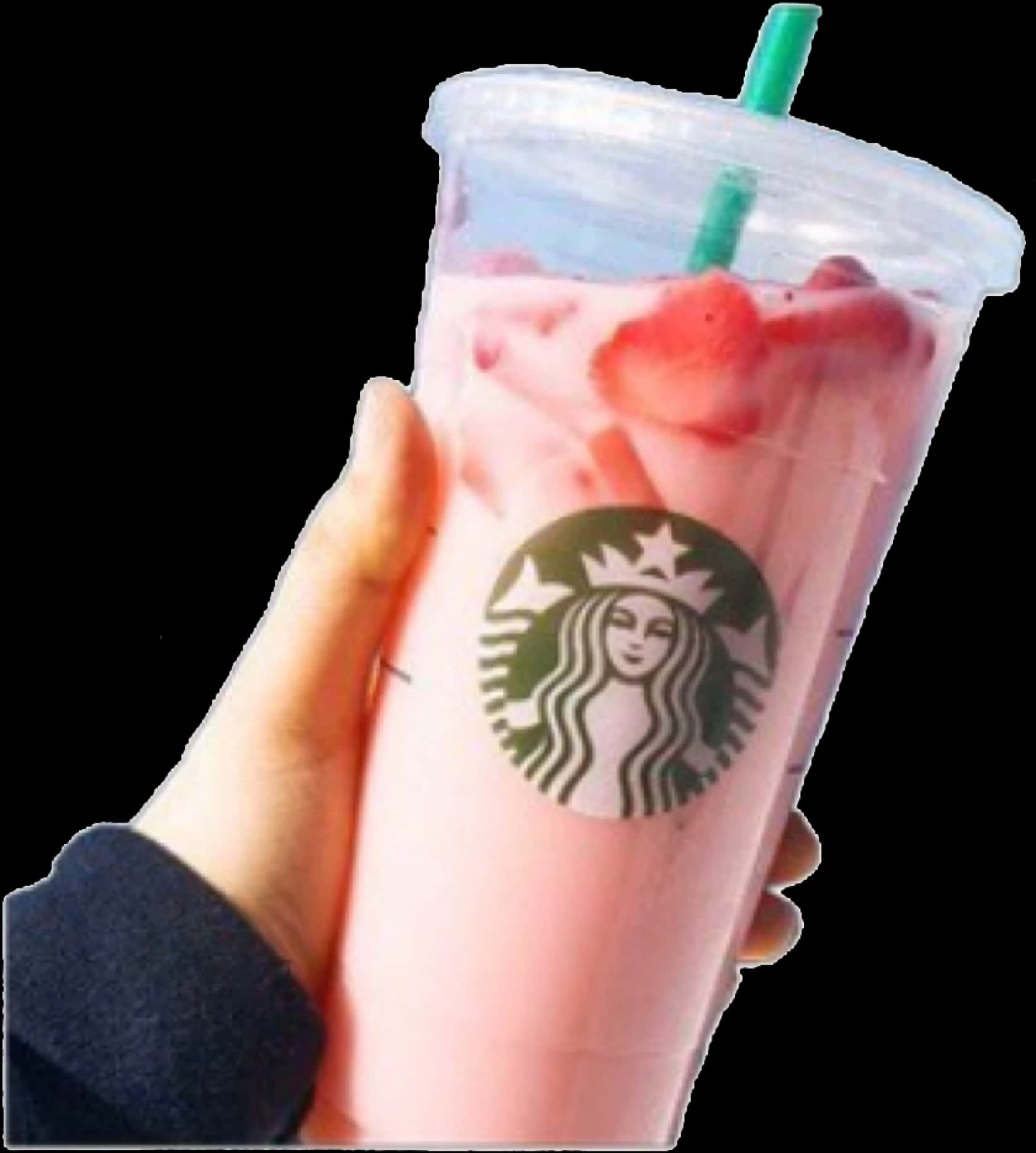 Starbucks Pink Drinkin Hand.jpg PNG image