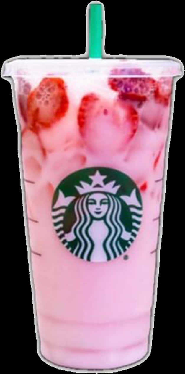 Starbucks Strawberry Frappe PNG image