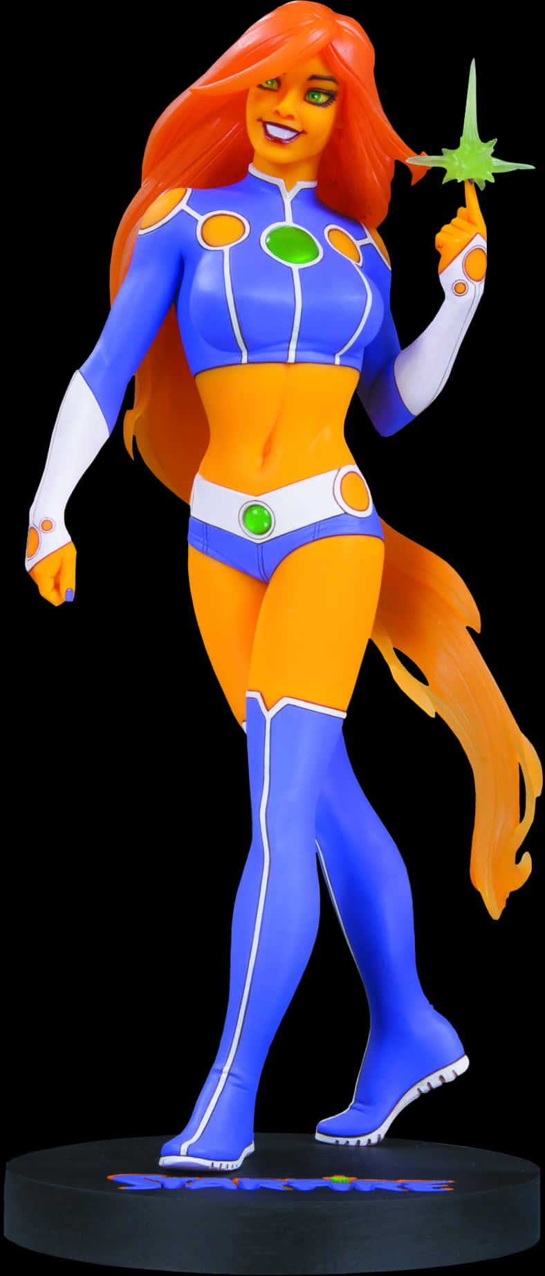 Starfire Animated Character Statue PNG image