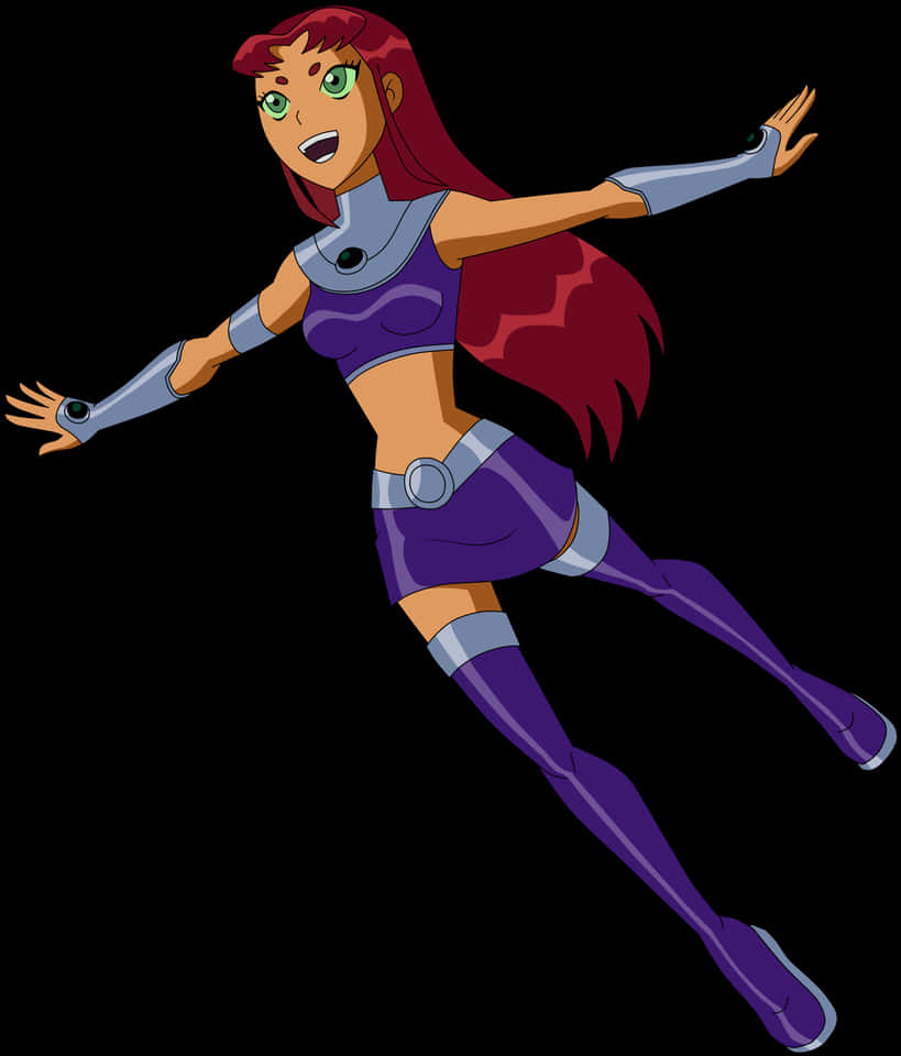 Starfire Teen Titans Animated PNG image