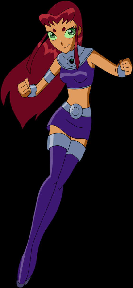 Starfire Teen Titans Animated PNG image