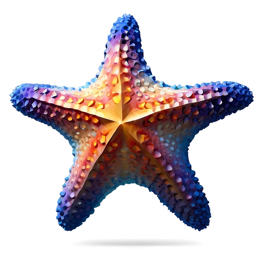 Starfish In Low Poly Png Pbb97 PNG image