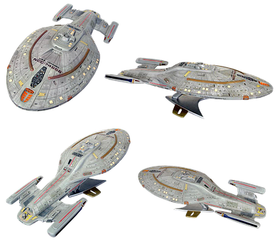 Starfleet Vessels Multiple Angles PNG image