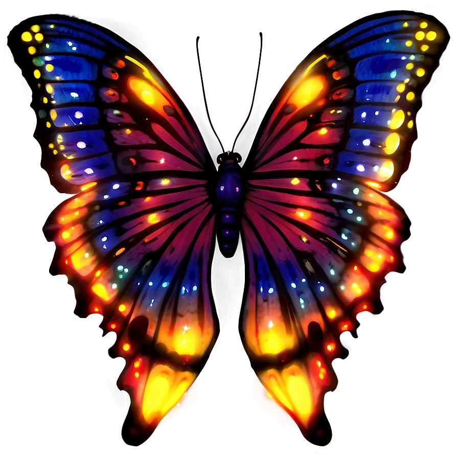 Starlight Butterfly Glow Png 06272024 PNG image