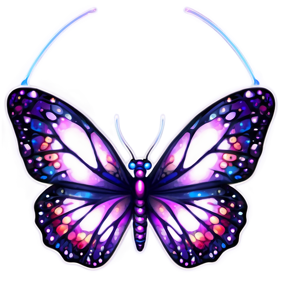 Starlight Butterfly Glow Png Svc PNG image