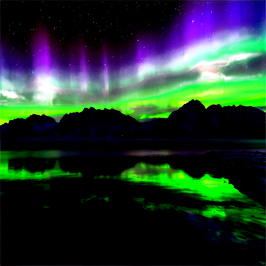 Starlit Aurora Borealis Png Lio93 PNG image