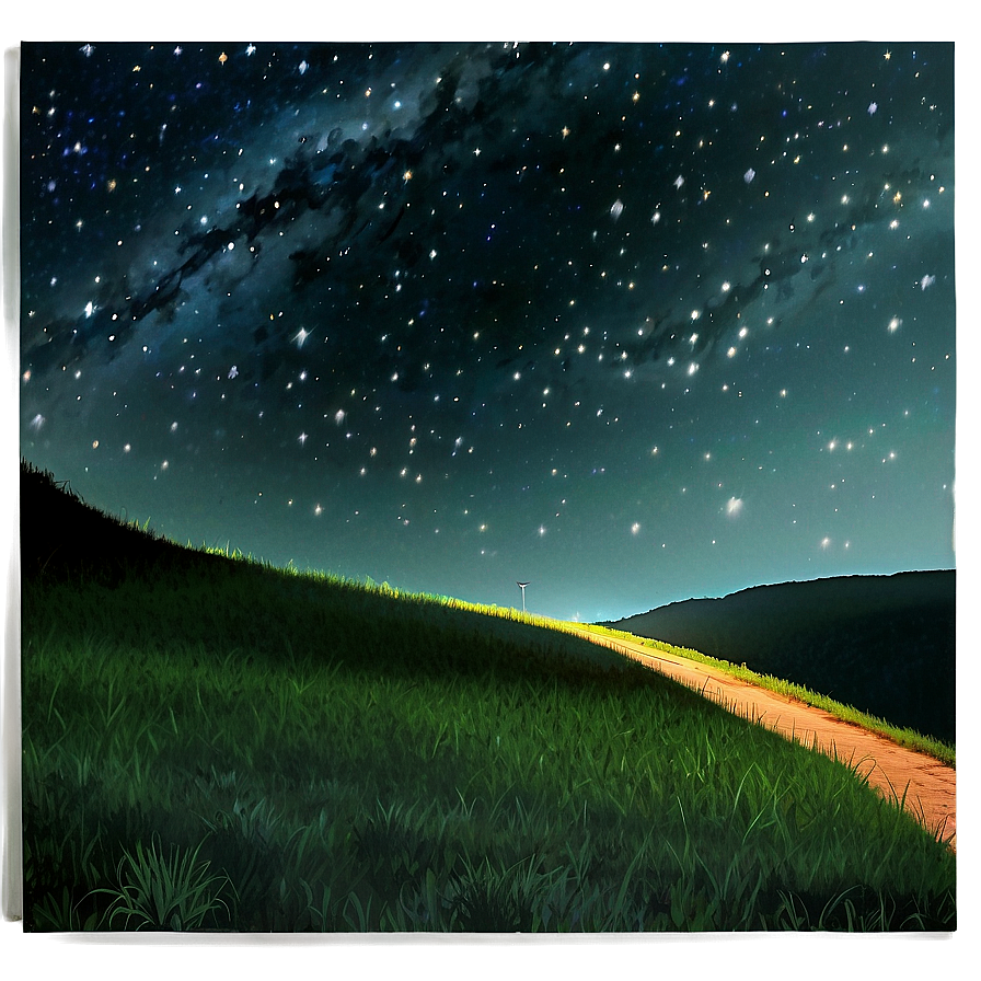 Starlit Night Trail Png Kxy PNG image