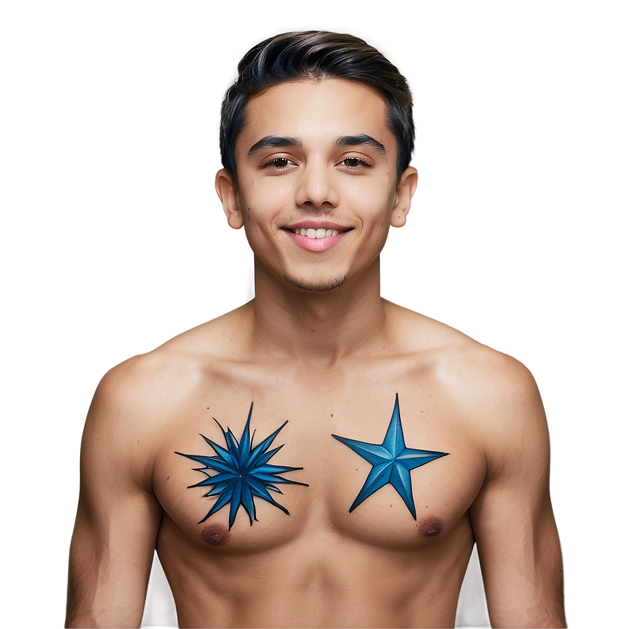 Starry Chest Tattoo Ideas Png 51 PNG image