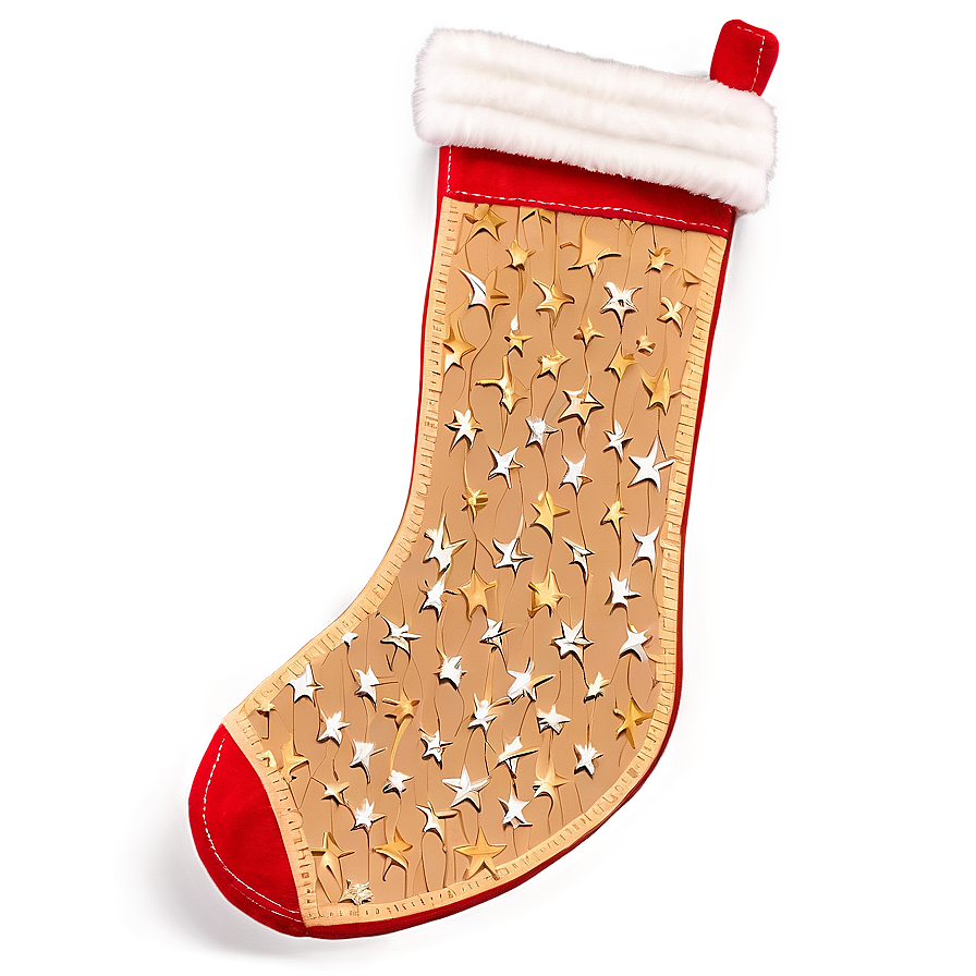 Starry Christmas Stocking Png Xtv PNG image