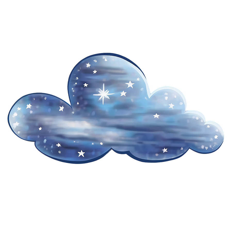 Starry Night Cloud Png Bgf PNG image