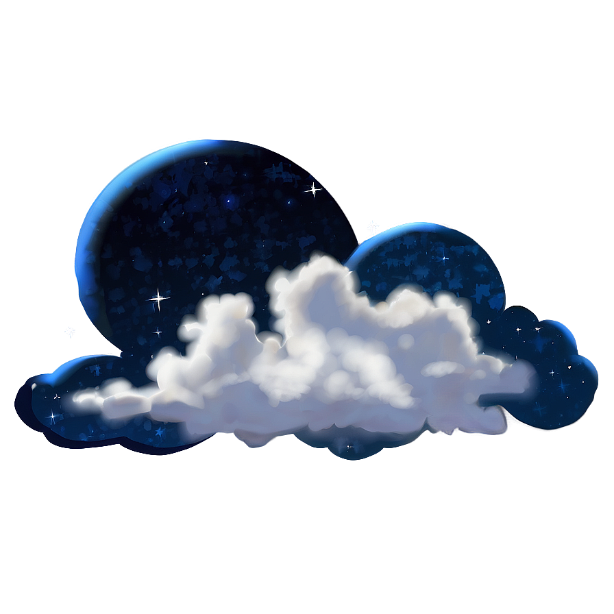 Starry Night Cloud Png Ell53 PNG image