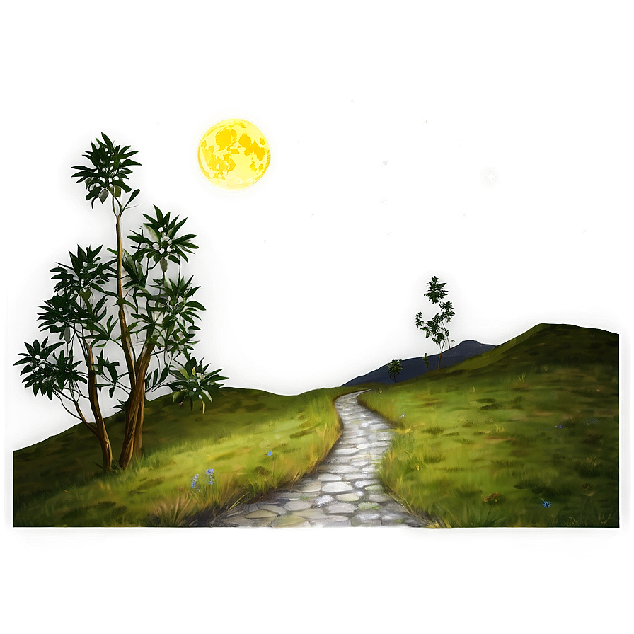 Starry Night Path Png 31 PNG image