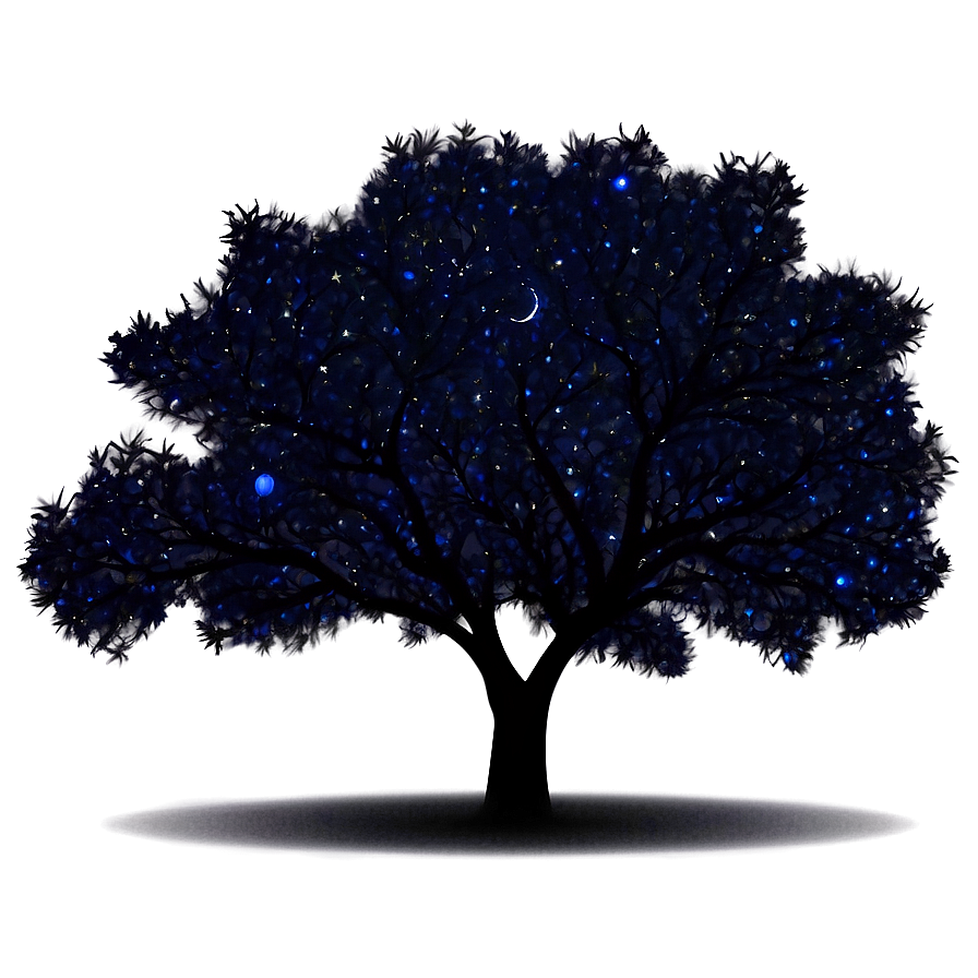 Starry Night Trees Png Sgk PNG image