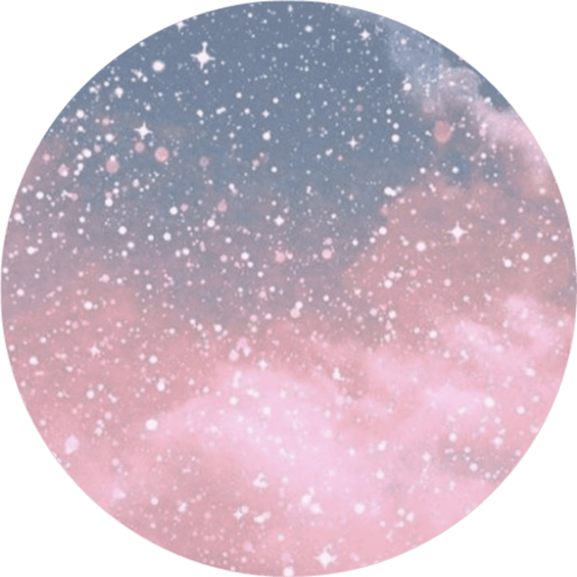 Starry Pink Circle Background PNG image