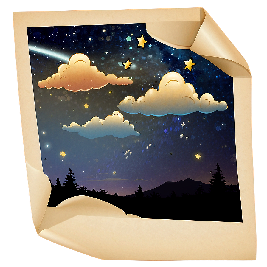 Starry Sky Dreamscape Png Bvv68 PNG image