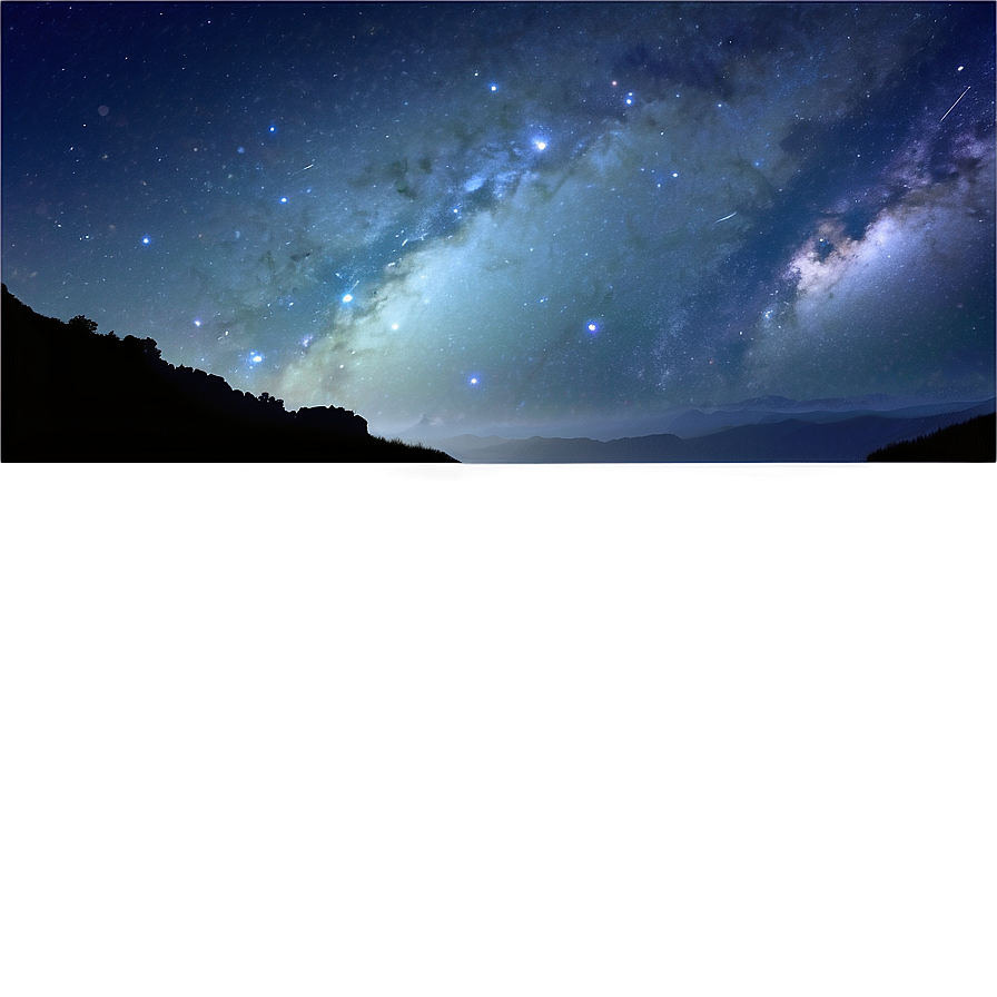 Starry Sky Landscape Png 06252024 PNG image