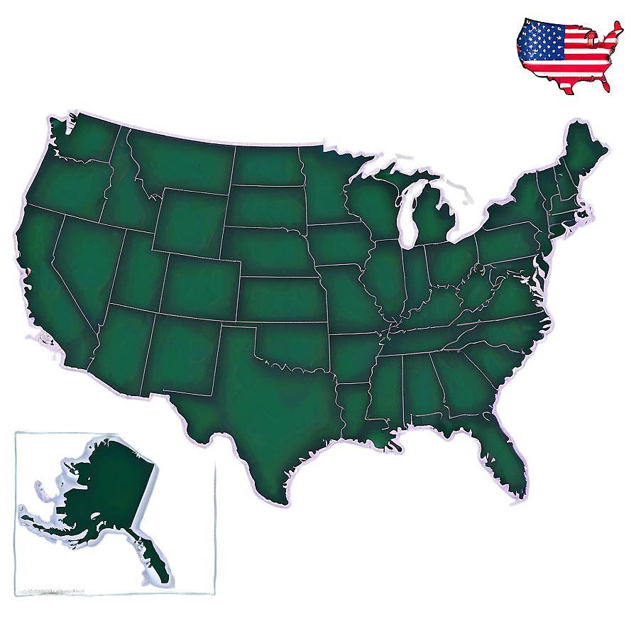 State Borders Usa Png 06292024 PNG image