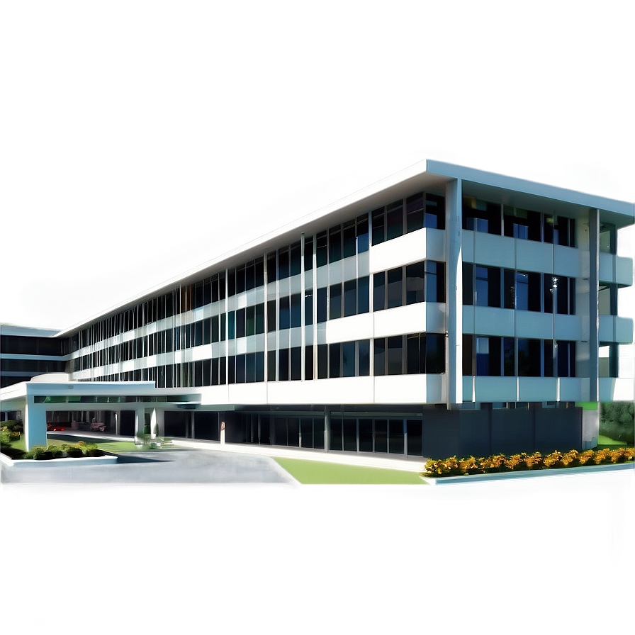 State-of-the-art Hospital Building Png Pok PNG image