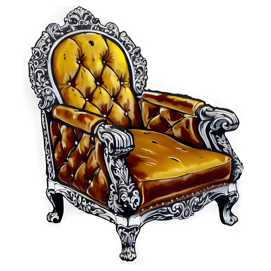 Stately King Chair Png 73 PNG image