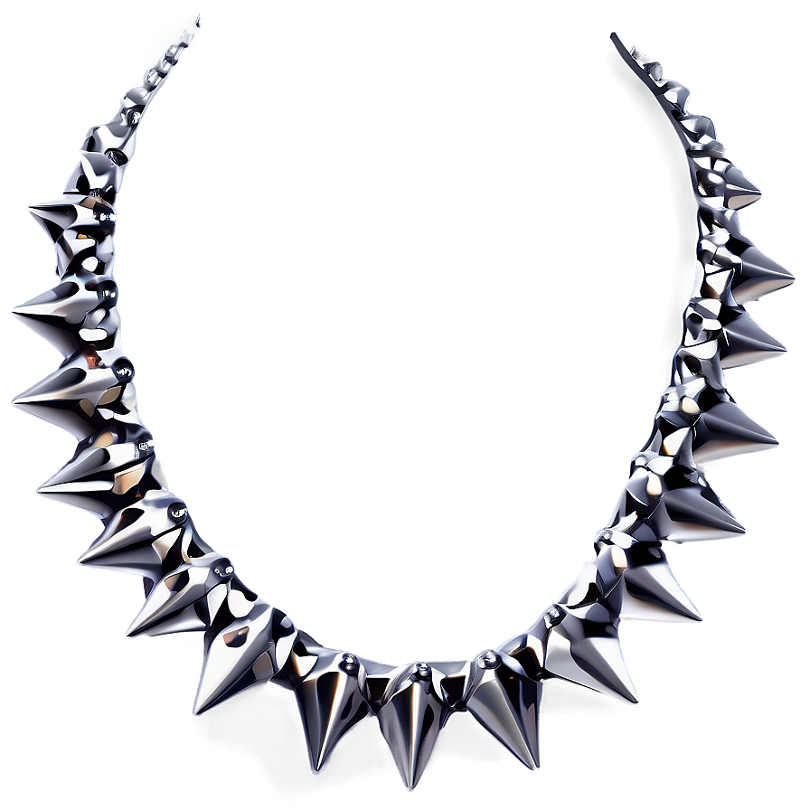 Statement Spiked Choker Necklace Png Lpi75 PNG image