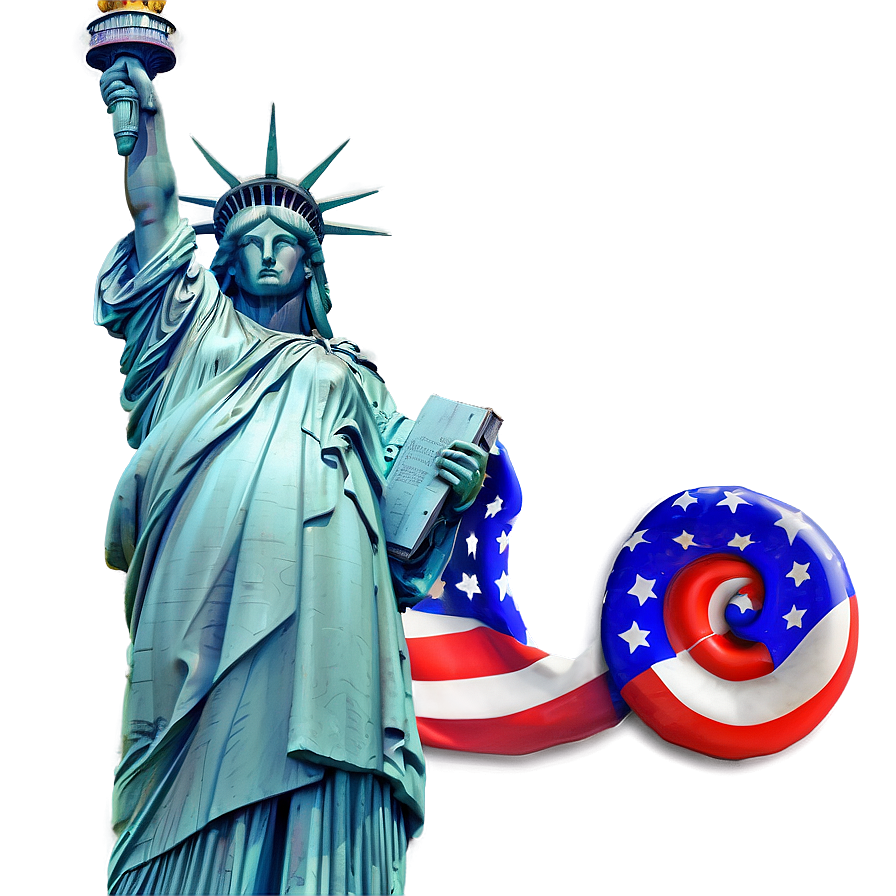 Statue Of Liberty On 4th Of July Png Wda50 PNG image