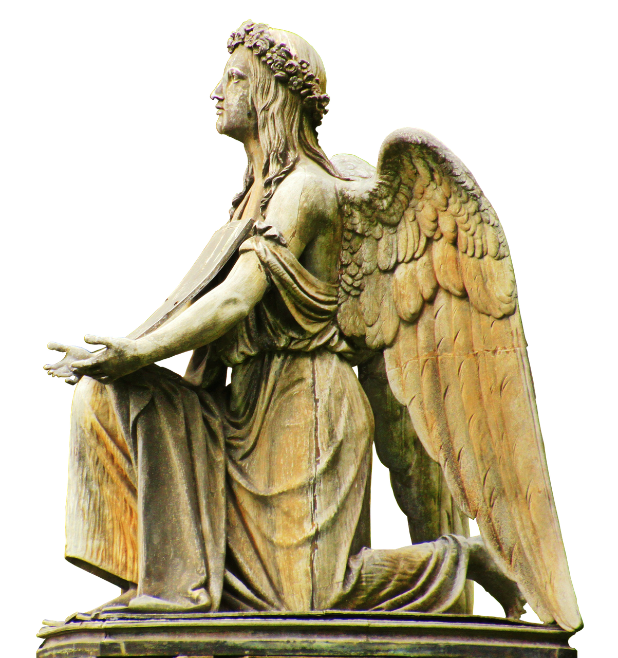 Statueof Grieving Angel PNG image