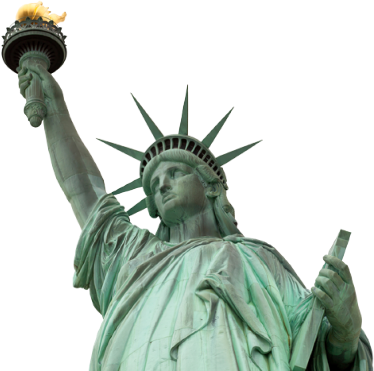 Statueof Liberty Close Up PNG image