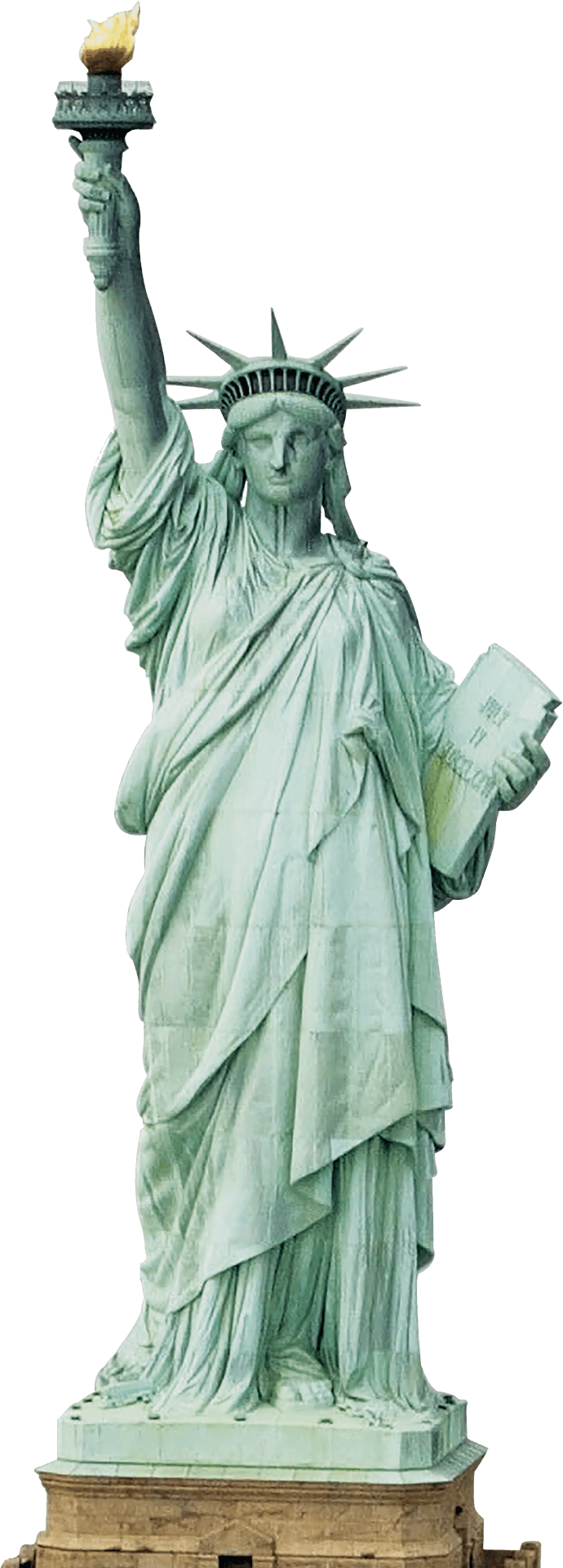 Statueof Liberty Iconic Pose PNG image