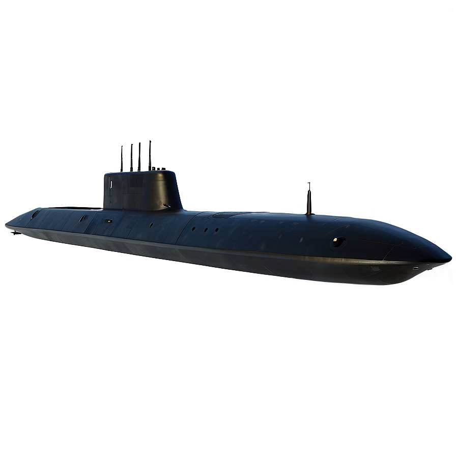 Stealth Submarine At Night Png 05252024 PNG image