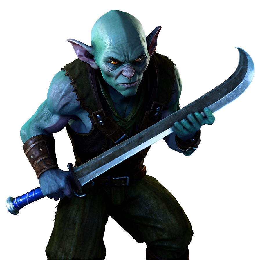 Stealthy Goblin Assassin Png 05252024 PNG image