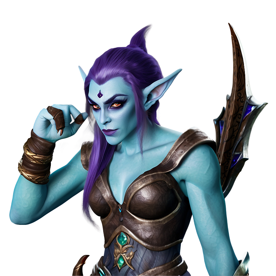 Stealthy Night Elf Png 05232024 PNG image