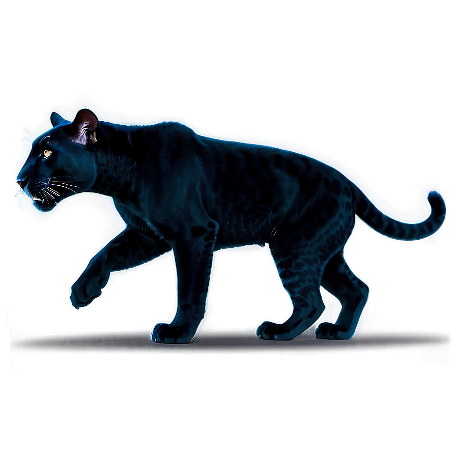 Stealthy Panthers In Night Png Wrt PNG image