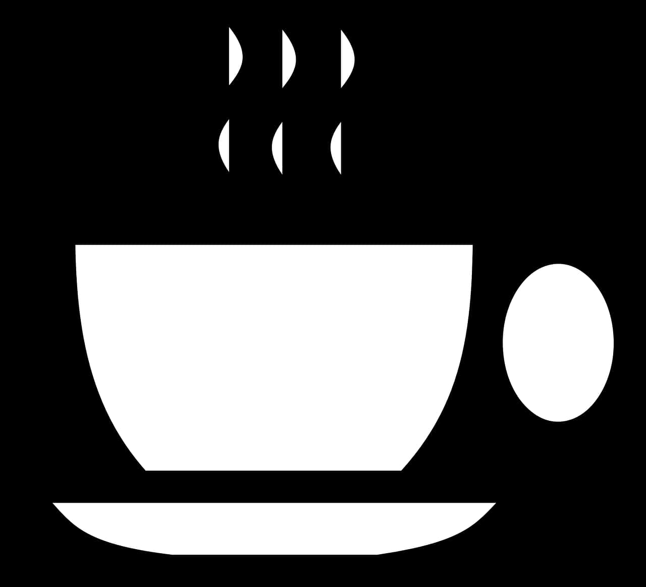 Steaming Coffee Cup Icon PNG image