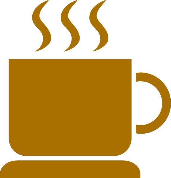 Steaming Coffee Cup Icon PNG image