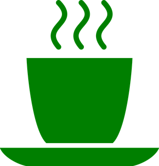 Steaming Green Mug Icon PNG image