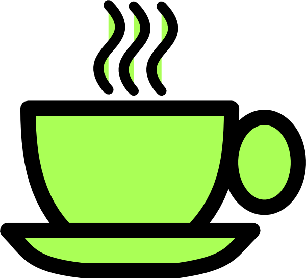 Steaming Green Tea Cup Icon PNG image