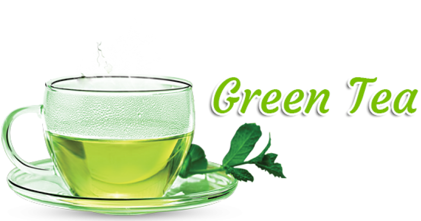 Steaming Green Tea Cup PNG image